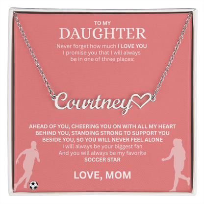 Recognize her with a custom "Heart Name Necklace"