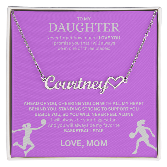 Personalize this "Heart Name Necklace" for your Champion