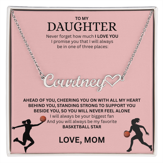 Personalize this "Heart Name Necklace" for your Champion