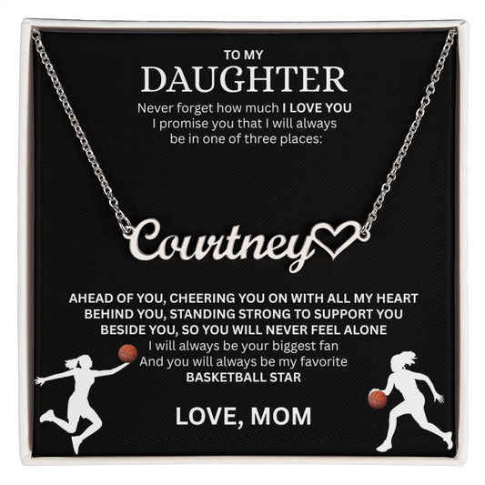 Personalize this "Heart Name Necklace" for your Champion