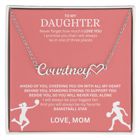 Personalize this "Heart Name Necklace" for your Champion