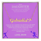 Applaud your daughter's greatness with a "Heart Name Necklace"