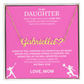 Applaud your daughter's greatness with a "Heart Name Necklace"