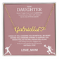 Applaud your daughter's greatness with a "Heart Name Necklace"