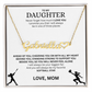 Applaud your daughter's greatness with a "Heart Name Necklace"