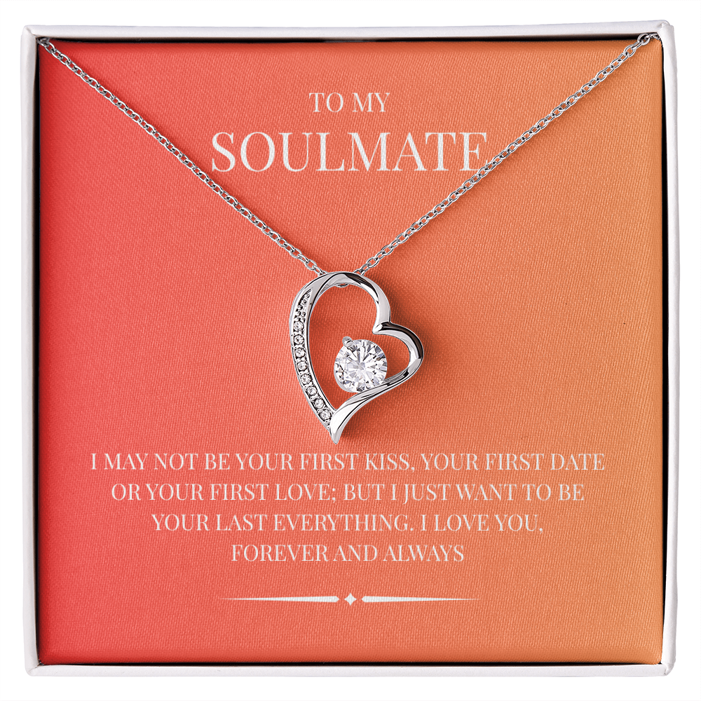 Radiant Heart Pendant for "Your Soulmate" Forever Love Necklace