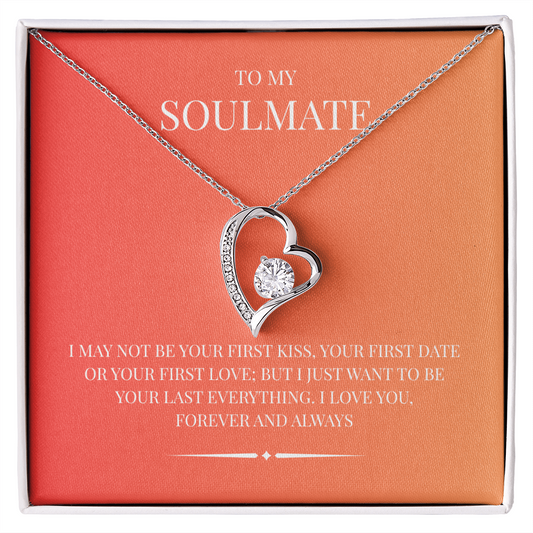 Radiant Heart Pendant for "Your Soulmate" Forever Love Necklace