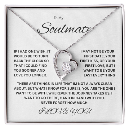 Captivating Forever Love Necklace "To My Soulmate"