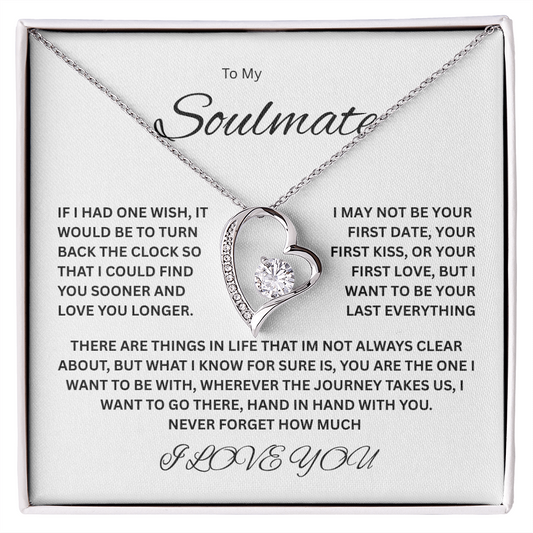 Captivating Forever Love Necklace "To My Soulmate"