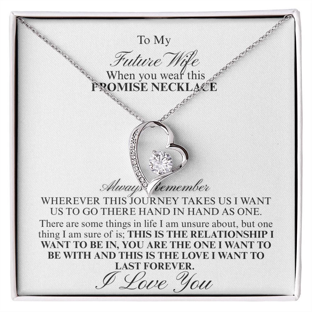 Elegant Love Offering for your "Future Wife" Forever Love Necklace