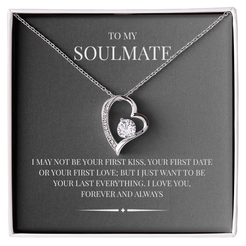 Radiant Heart Pendant for "Your Soulmate" Forever Love Necklace