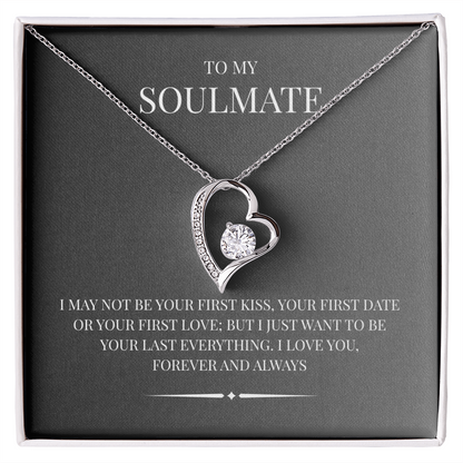 Radiant Heart Pendant for "Your Soulmate" Forever Love Necklace