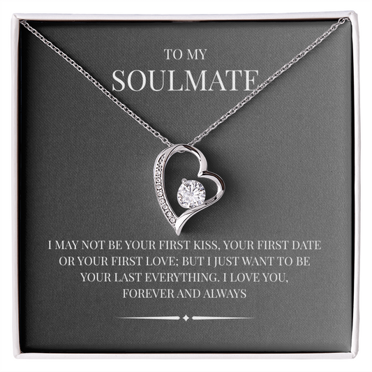Radiant Heart Pendant for "Your Soulmate" Forever Love Necklace