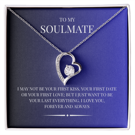 Radiant Heart Pendant for "Your Soulmate" Forever Love Necklace