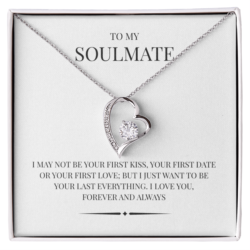 Radiant Heart Pendant for "Your Soulmate" Forever Love Necklace