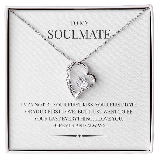Radiant Heart Pendant for "Your Soulmate" Forever Love Necklace