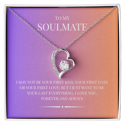 Radiant Heart Pendant for "Your Soulmate" Forever Love Necklace