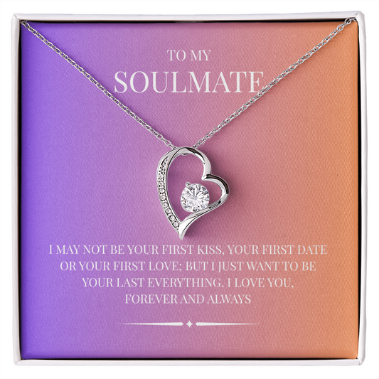 Radiant Heart Pendant for "Your Soulmate" Forever Love Necklace