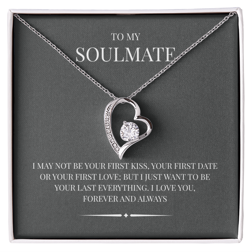 Radiant Heart Pendant for "Your Soulmate" Forever Love Necklace
