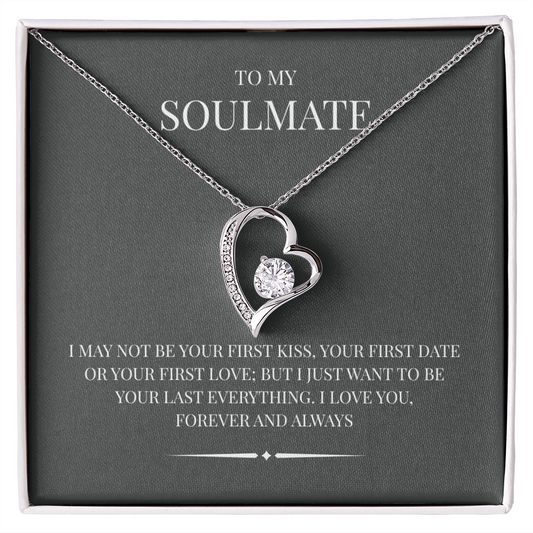 Radiant Heart Pendant for "Your Soulmate" Forever Love Necklace