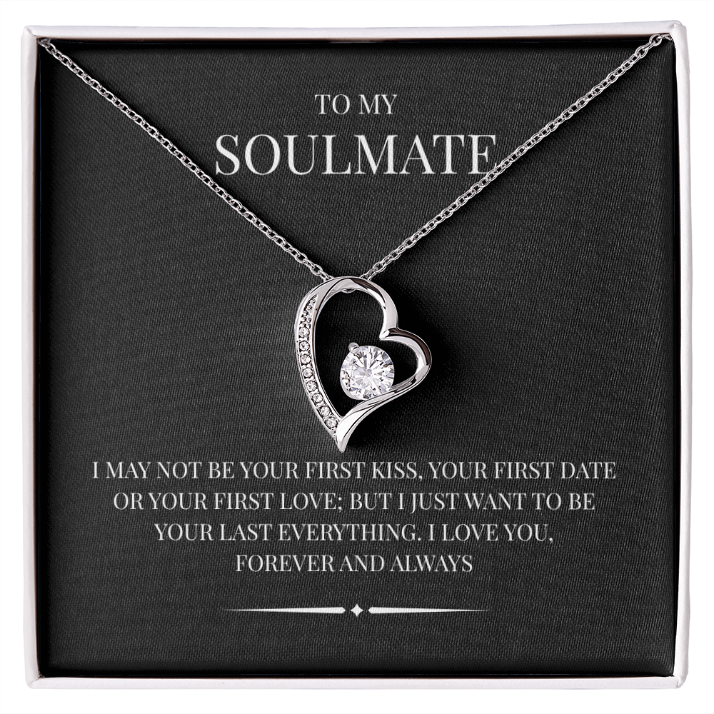 Radiant Heart Pendant for "Your Soulmate" Forever Love Necklace