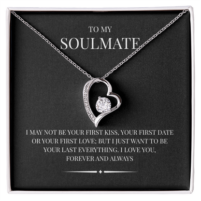 Radiant Heart Pendant for "Your Soulmate" Forever Love Necklace