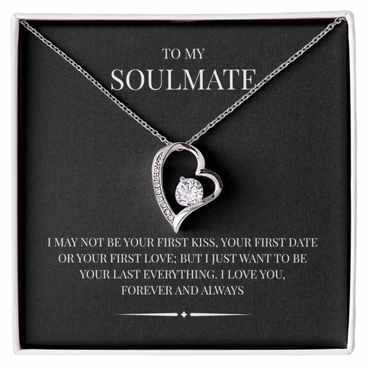 Radiant Heart Pendant for "Your Soulmate" Forever Love Necklace