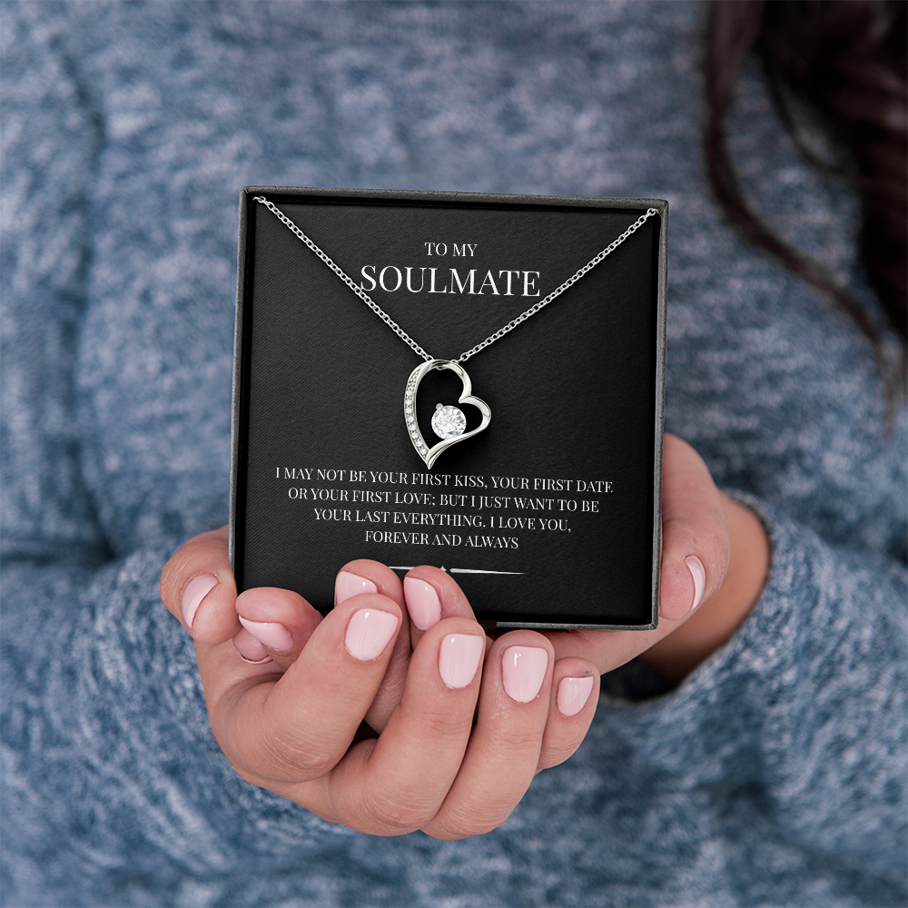 Radiant Heart Pendant for "Your Soulmate" Forever Love Necklace