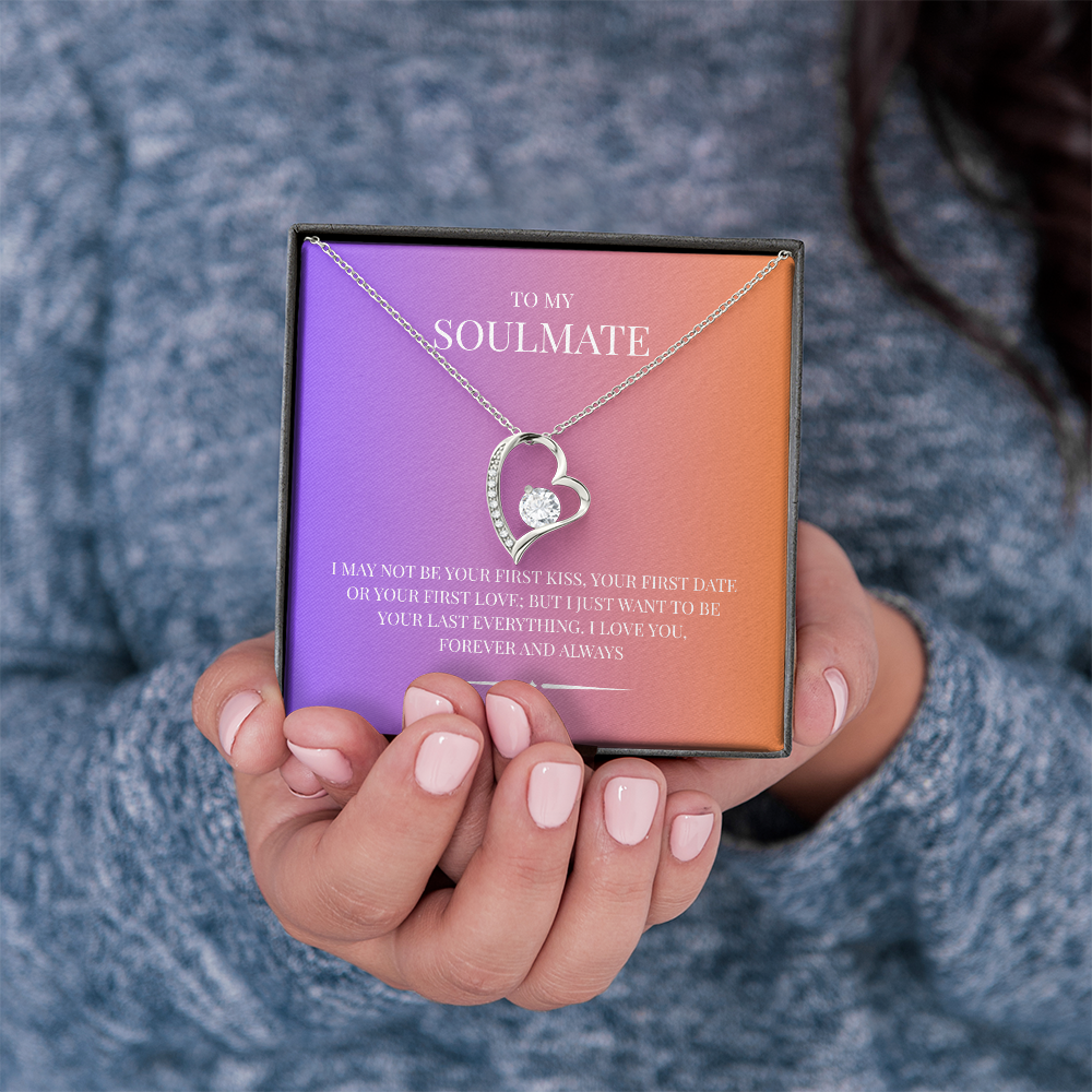 Radiant Heart Pendant for "Your Soulmate" Forever Love Necklace