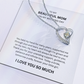 Spectacular Gift "To My Beautiful Mom" Forever Love Necklace