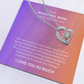 Spectacular Gift "To My Beautiful Mom" Forever Love Necklace