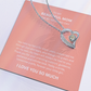 Spectacular Gift "To My Beautiful Mom" Forever Love Necklace