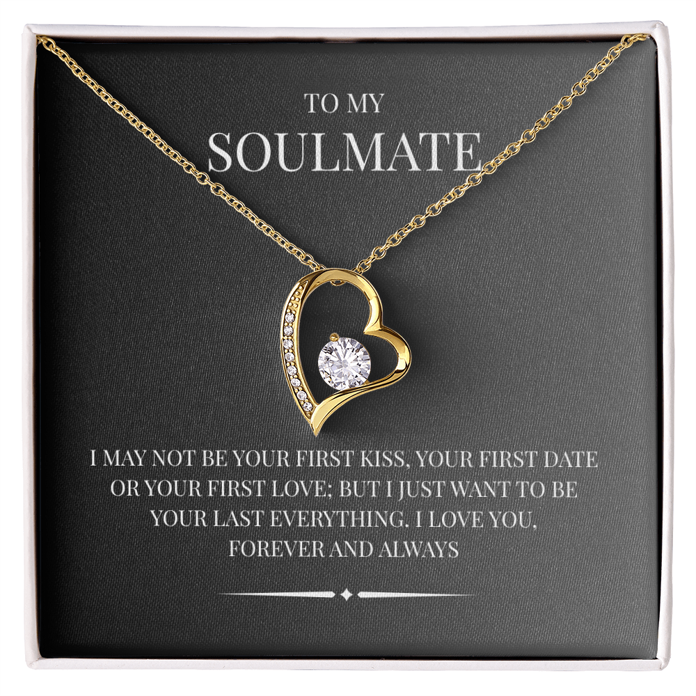 Radiant Heart Pendant for "Your Soulmate" Forever Love Necklace