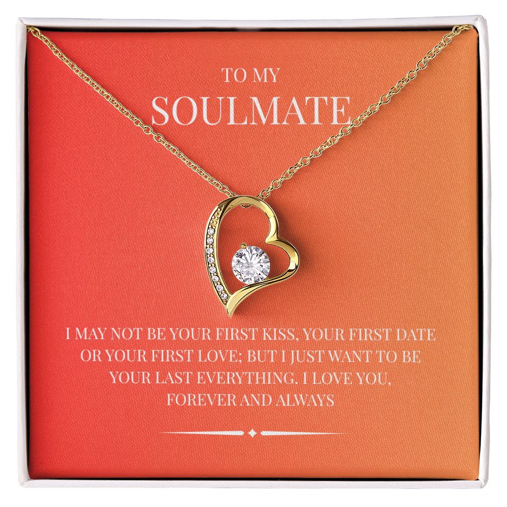 Radiant Heart Pendant for "Your Soulmate" Forever Love Necklace