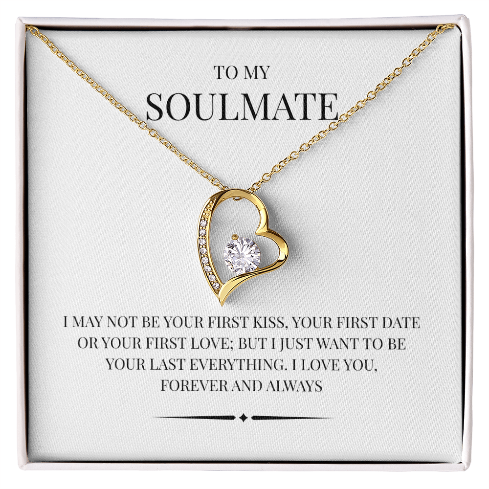 Radiant Heart Pendant for "Your Soulmate" Forever Love Necklace