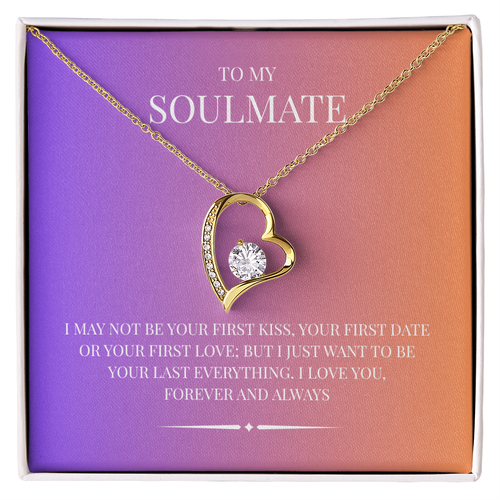 Radiant Heart Pendant for "Your Soulmate" Forever Love Necklace
