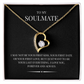 Radiant Heart Pendant for "Your Soulmate" Forever Love Necklace