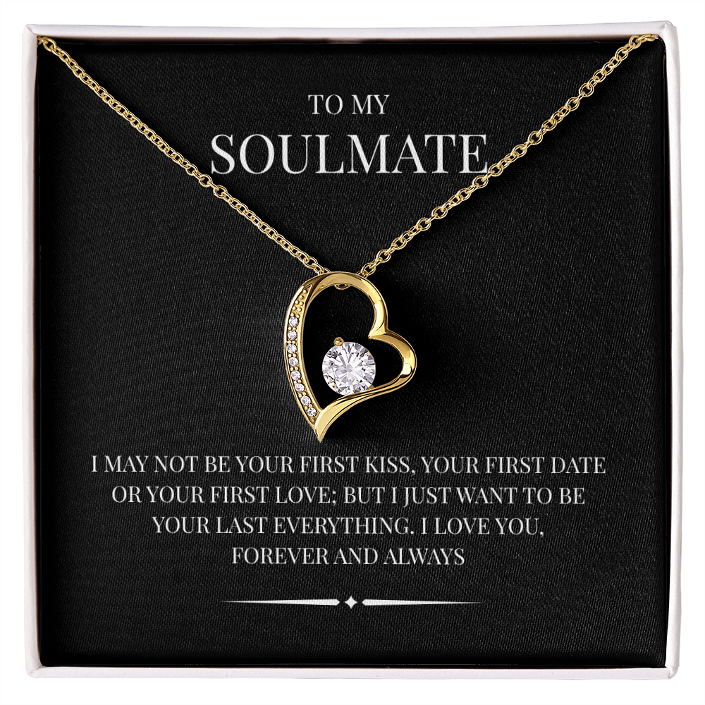 Radiant Heart Pendant for "Your Soulmate" Forever Love Necklace