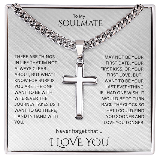 Forged in grace; Beautiful Artisan Cross w/ Cuban Chain