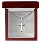 Forged in grace; Beautiful Artisan Cross w/ Cuban Chain