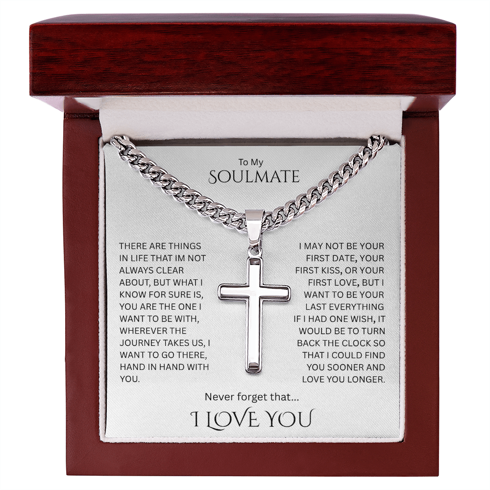 Forged in grace; Beautiful Artisan Cross w/ Cuban Chain